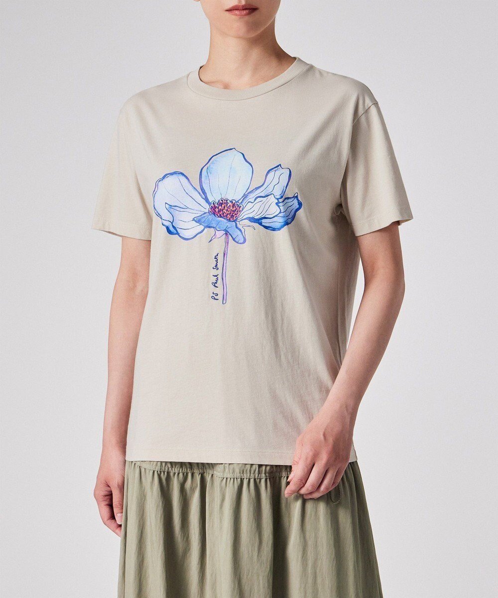 【ポール スミス/Paul Smith】のシングル ブルーム 半袖Tシャツ インテリア・キッズ・メンズ・レディースファッション・服の通販 founy(ファニー) 　ファッション　Fashion　レディースファッション　Fashion for Women　トップス・カットソー　Cut & Sew Tops　シャツ・ブラウス・オフィスカジュアル　Elegant Blouses & Button-Ups　ロングTシャツ・Tシャツ　Longline T-Shirts & Tees　カットソー・ベーシックTシャツ　Cut-and-Sewn Tops / Stretch Tees & Basics　インナー　Innerwear　カットソー　Cut and Sewn Top　グラデーション　Gradient, Ombre　ジャケット　Jacket, Outerwear　エレガント 上品　Elegant　半袖　Short Sleeve, Half Sleeve　夏　Summer　S/S・春夏　SS, Spring/Summer, Warm Season　A/W・秋冬　Autumn/Winter　エクリュ|ID: prp329100004844348 ipo3291000000035771556