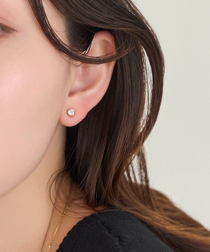 【フィービィー/phoebe】の【金属アレルギー対応】ジュエルハートピアス ゴールド/サージカルステンレス インテリア・キッズ・メンズ・レディースファッション・服の通販 founy(ファニー) https://founy.com/ ファッション Fashion レディースファッション Fashion for Women おすすめ Recommended / Our Picks アクセサリー Fashion Accessories シンプル Simple, Minimal メタル Metal, Metal Parts エレガント 上品 Elegant |ID: prp329100004844382 ipo3291000000035621647