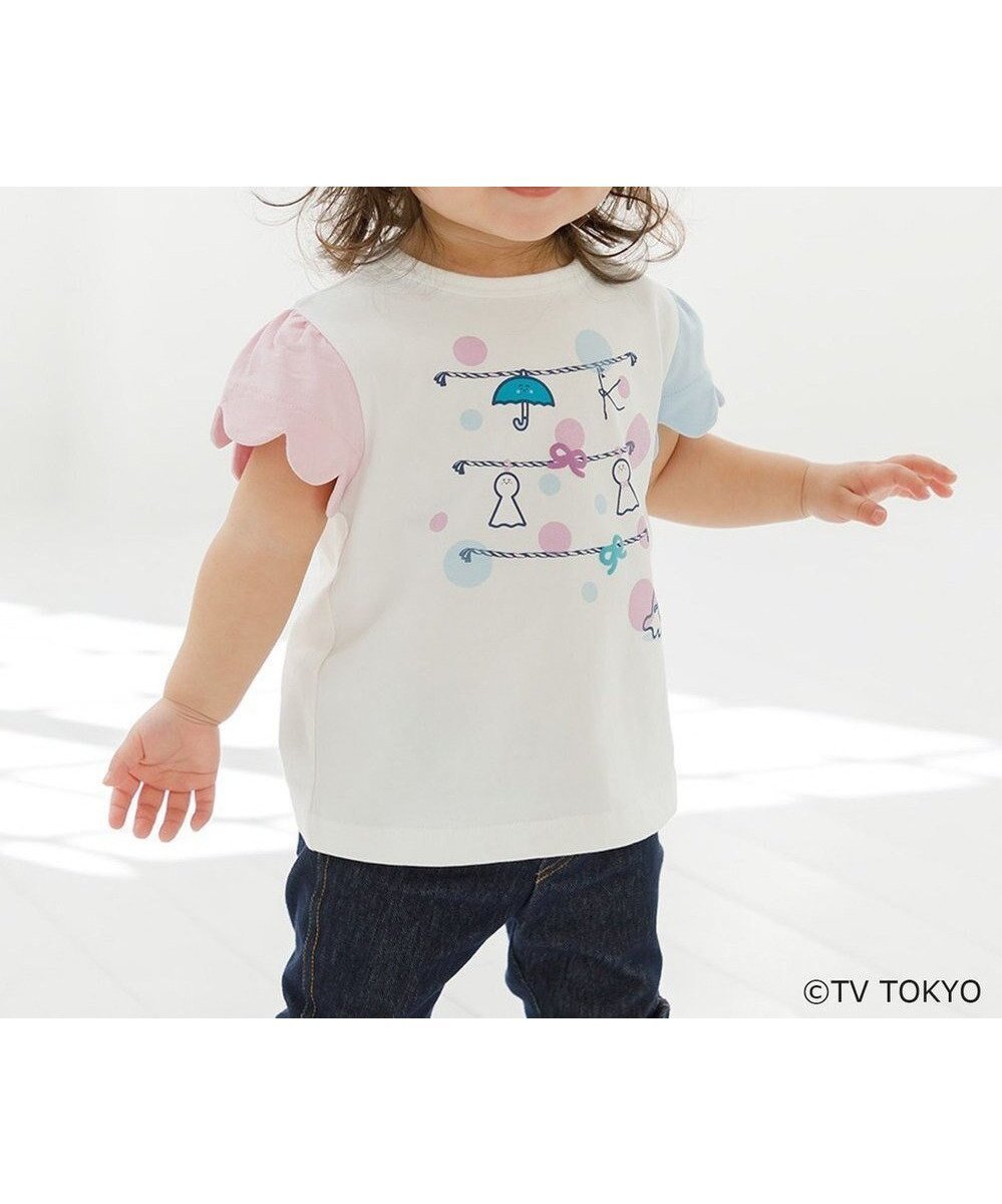 【組曲 / KIDS/KUMIKYOKU】の【UVケア】【80-100㎝】シナぷしゅシャボン チュニック インテリア・キッズ・メンズ・レディースファッション・服の通販 founy(ファニー) 　ファッション　Fashion　キッズファッション　Fashion for Kids　トップス・カットソー　Cut & Sew Tops　カットソー　Cut and Sewn Top　チュニック　Tunic, Long Top　リボン　Ribbon, Bow　傘　Umbrella, Parasol　夏　Summer　春　Spring　S/S・春夏　SS, Spring/Summer, Warm Season　オフホワイト|ID: prp329100004844620 ipo3291000000035321748