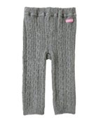 【ミキハウスホットビスケッツ/MIKI HOUSE HOT BISCUITS / KIDS】の【80-120cm】ケーブルニット編みレギンス グレー|ID: prp329100004844664 ipo3291000000035824703