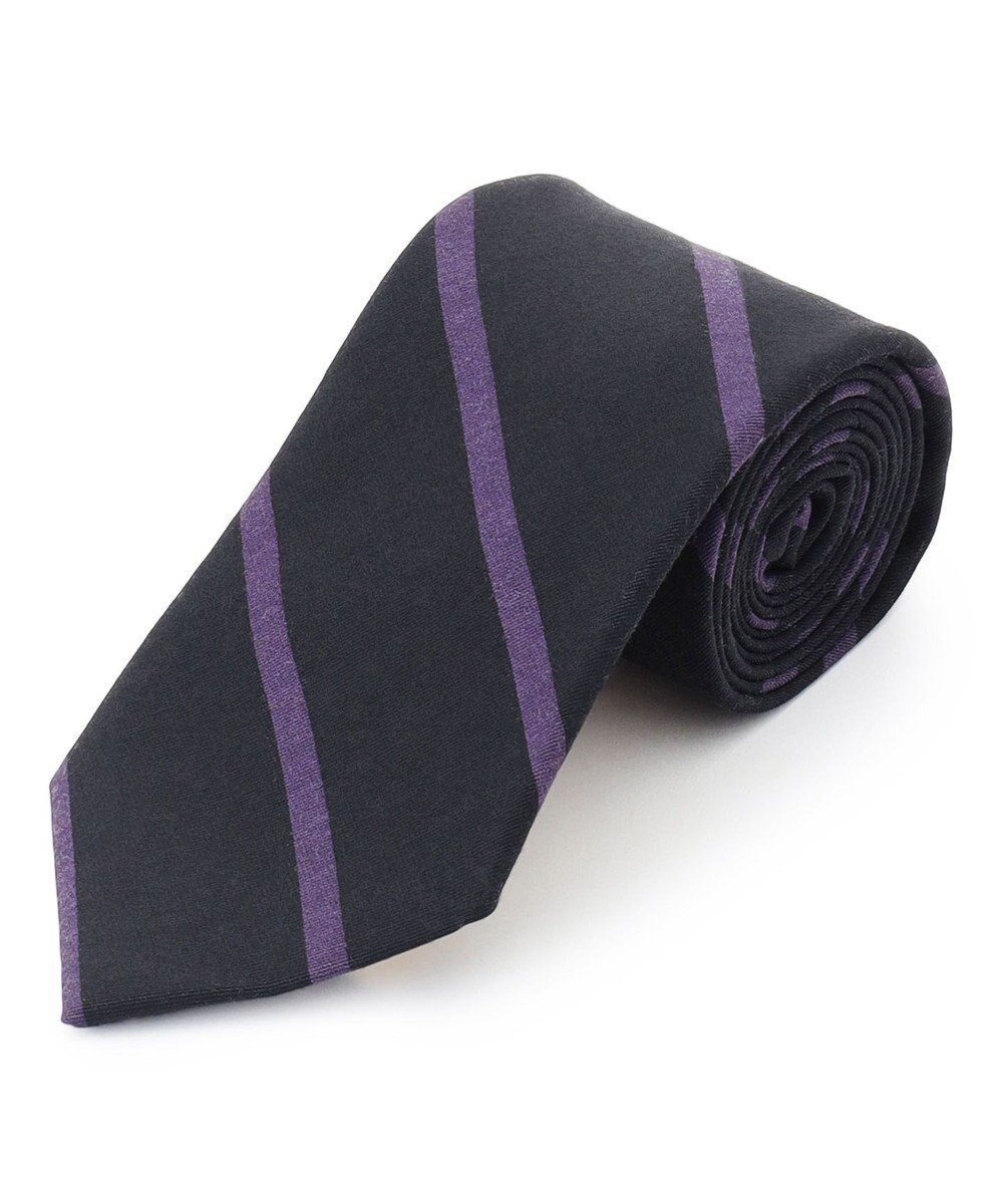 【ジェイ プレス/J.PRESS / MEN】のハンドプリントポプリンレジメンタル ネクタイ インテリア・キッズ・メンズ・レディースファッション・服の通販 founy(ファニー) 　ファッション　Fashion　メンズファッション　Fashion for Men　シルク　Silk, 100% Silk　スーツ　Suit, Formalwear　パープル系1|ID: prp329100004844668 ipo3291000000036084023
