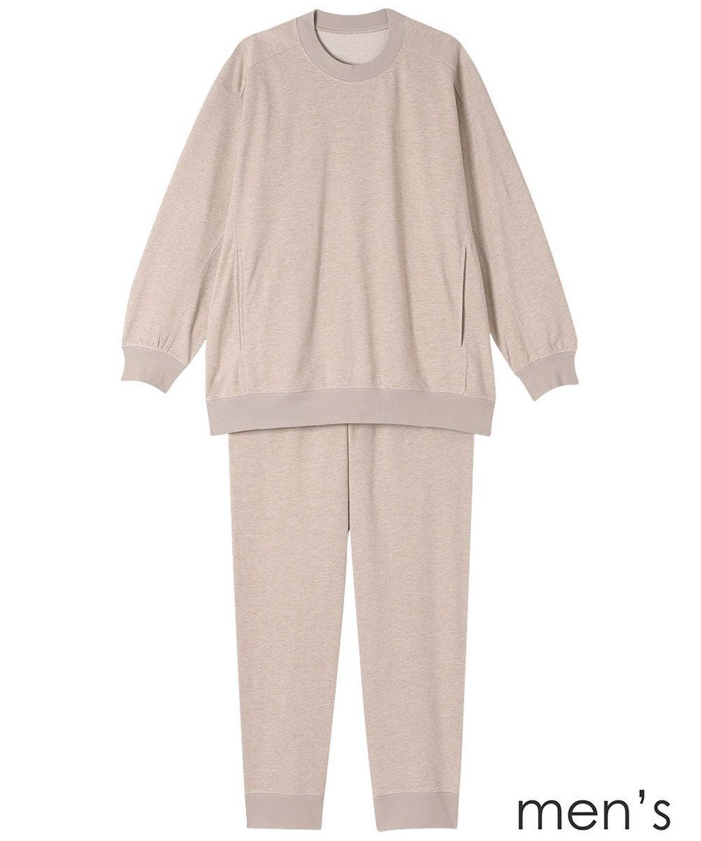 【ワコール 睡眠科学/wacoal suimin / MEN】のメンズ パジャマ 長袖 長ズボン 綿混(本体) ここちよく眠れる 寝返りしやすい YGX599 睡眠科学/ワコール インテリア・キッズ・メンズ・レディースファッション・服の通販 founy(ファニー) 　ファッション　Fashion　メンズファッション　Fashion for Men　スタイリッシュ　Stylish, Fashionable　デニム　Denim, Jeans Material　パジャマ　Pajamas, Sleepwear　パターン　Pattern, Design Print　ボトム　Bottoms, Lower Wear　メンズ　Men's, Menswear　長袖　Long Sleeve, Full Sleeve　ベージュ|ID: prp329100004844688 ipo3291000000035841746