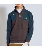 【ピーダブリュサーキュラス/PW CIRCULUS / MEN】の【ドライな肌触り / UV遮蔽率98.9% UVカット / ストレッチ】【MEN】ワッフルハーフジップトップス ゴルフ カーキ系|ID: prp329100004844689 ipo3291000000035825248