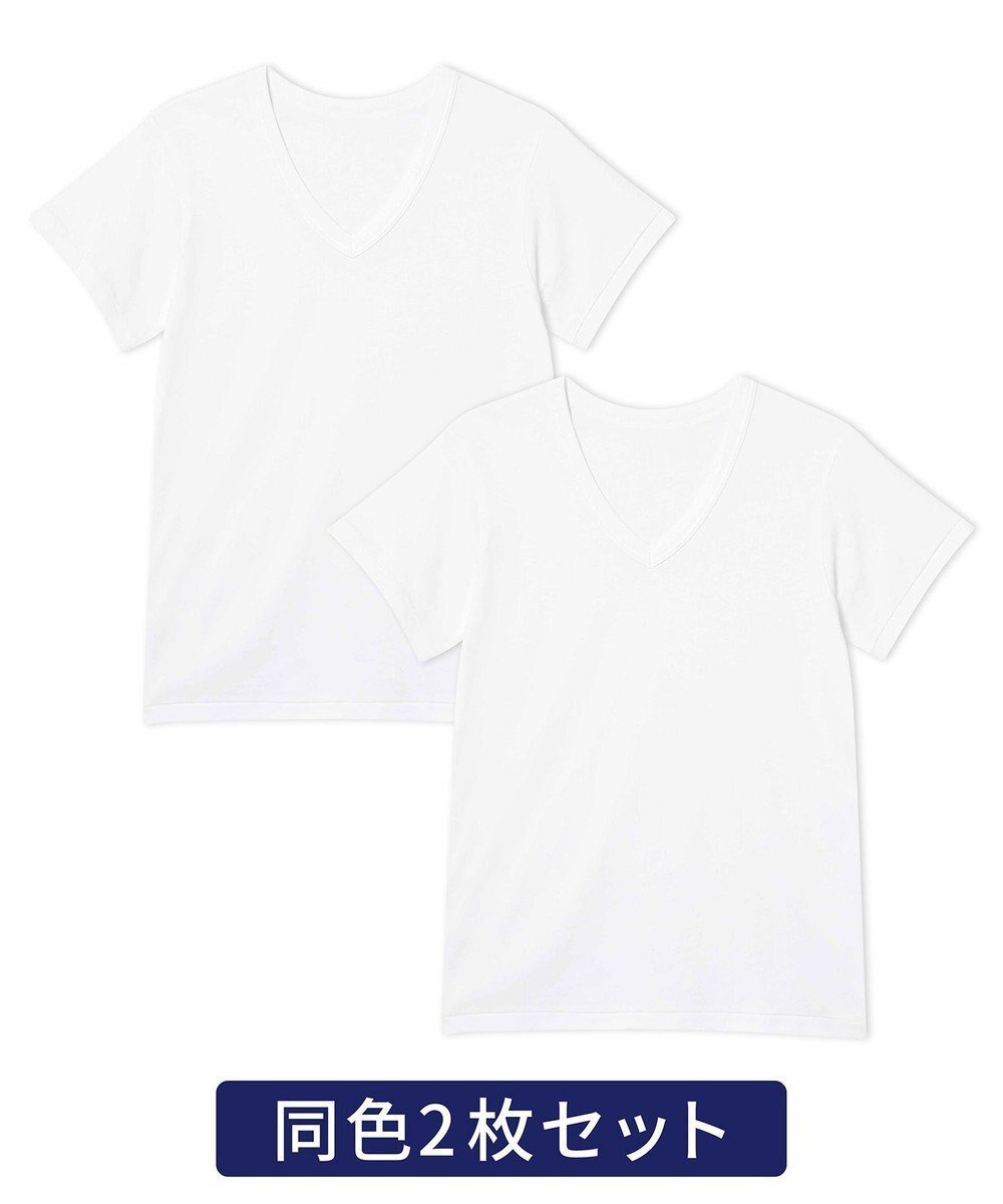 【ワコール/Wacoal / MEN】のインナーシャツ 【2枚組】 3分袖 半袖 綿100%(本体) 伸縮性 肌着 下着 インナー 白 メンズ GL3500 /ブロス バイ ワコールメン インテリア・キッズ・メンズ・レディースファッション・服の通販 founy(ファニー) ファッション Fashion メンズファッション Fashion for Men アンダー Underwear Essentials インナー Innerwear メンズ Men's, Menswear 半袖 Short Sleeve, Half Sleeve 夏 Summer 定番 Standard, Basic Item S/S・春夏 SS, Spring/Summer, Warm Season A/W・秋冬 Autumn/Winter ホワイト|ID: prp329100004844698 ipo3291000000036242316