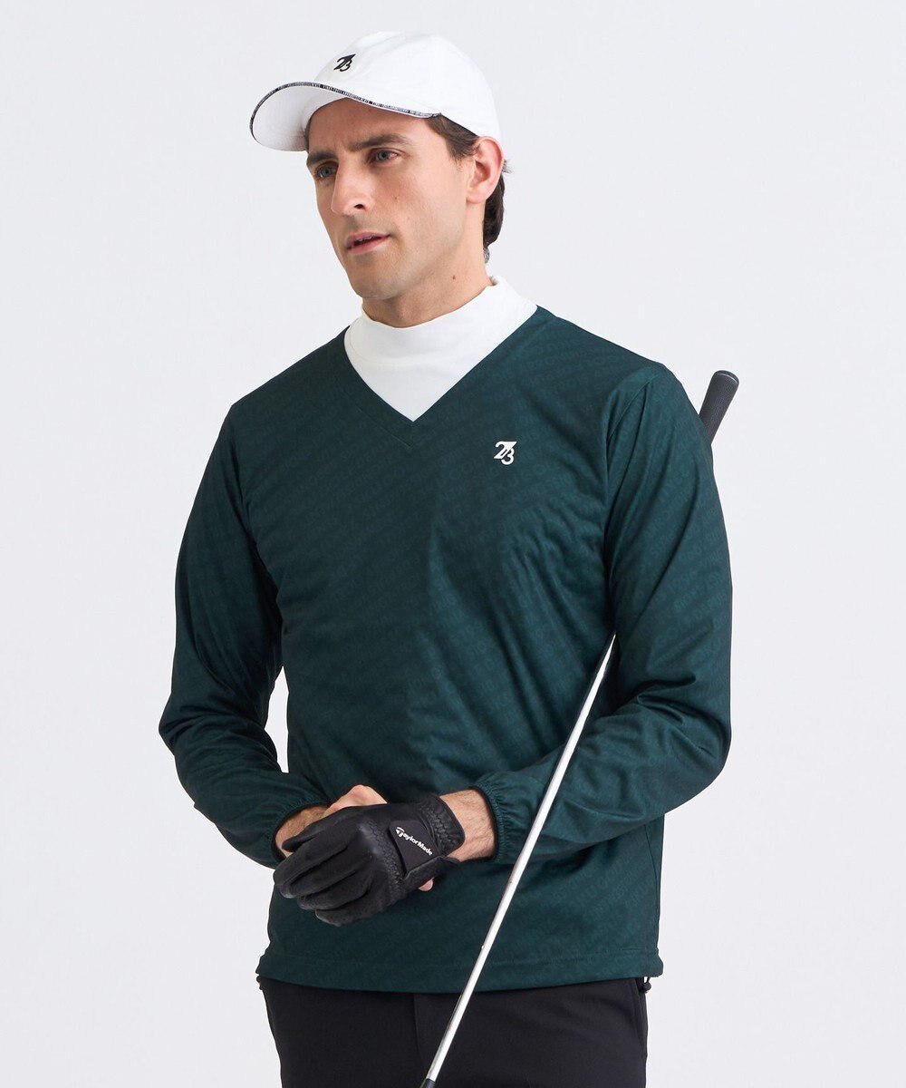 【23区 ゴルフ/23区GOLF / MEN】の【MEN】エアリージャージストレッチプルオーバー フェイクレイヤード インテリア・キッズ・メンズ・レディースファッション・服の通販 founy(ファニー) ファッション Fashion メンズファッション Fashion for Men トップス・カットソー Cut & Sew Tops アクリル Acrylic Material コーティング Coating, Coated Finish 軽量 Lightweight, Ultra Light シンプル Simple, Minimal スウェット / スエット Sweatshirt, Sweatwear ストレッチ Stretch, Stretchy Fabric ドローコード Drawcord, Drawstring Cord プリント Print, Printed Pattern モックネック Mock Neck, Short Turtleneck 無地 Plain, Solid Color ラウンド Round, Round Neck A/W・秋冬 Autumn/Winter おすすめ Recommended / Our Picks 旅行 Travel エレガント 上品 Elegant ダークグリーン系5|ID: prp329100004844699 ipo3291000000035788407