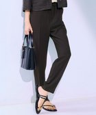 【23区/NIJYUSANKU】の【Oggi7月号掲載/吸水速乾/接触冷感/UVカット】ストレッチジョーゼット テーパード パンツ ダークブラウン系|ID: prp329100004844705 ipo3291000000035322113