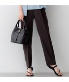 【23区/NIJYUSANKU】の【Oggi7月号掲載/吸水速乾/接触冷感/UVカット】ストレッチジョーゼット テーパード パンツ ダークブラウン系|ID: prp329100004844705 ipo3291000000035996540