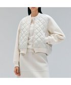 【ベイジ,/BEIGE,】の【GISELe 10月号掲載】DOVER / 異素材ウールキルティングブルゾン Ecru × Ecru|ID: prp329100004844707 ipo3291000000035451790