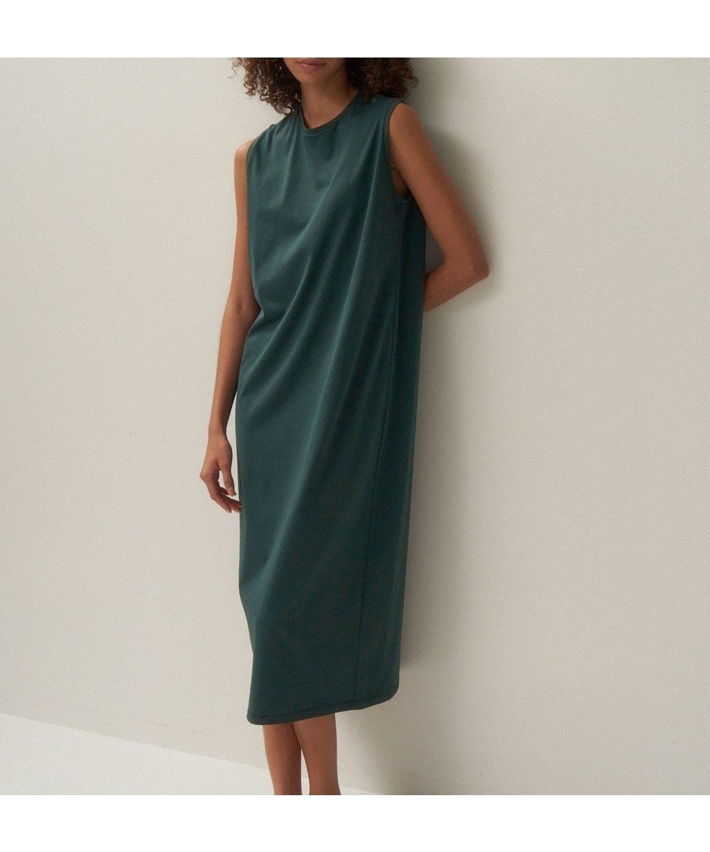 【エイトン/ATON】のSUVIN 60/2 ノースリーブドレス インテリア・キッズ・メンズ・レディースファッション・服の通販 founy(ファニー) 　ファッション　Fashion　レディースファッション　Fashion for Women　ワンピース　Dresses　フォーマル・パーティードレス・結婚式用ドレス　Elegant & Casual Dresses　アクセサリー　Fashion Accessories　インド　Indian Textile　ストレート　Straight, Straight Cut　ドレス　Dress, One-Piece　ノースリーブ　Sleeveless, No-Sleeve　マキシ　Maxi, Full Length　エレガント 上品　Elegant　夏　Summer　S/S・春夏　SS, Spring/Summer, Warm Season　A/W・秋冬　Autumn/Winter　GREEN|ID: prp329100004844723 ipo3291000000035322267