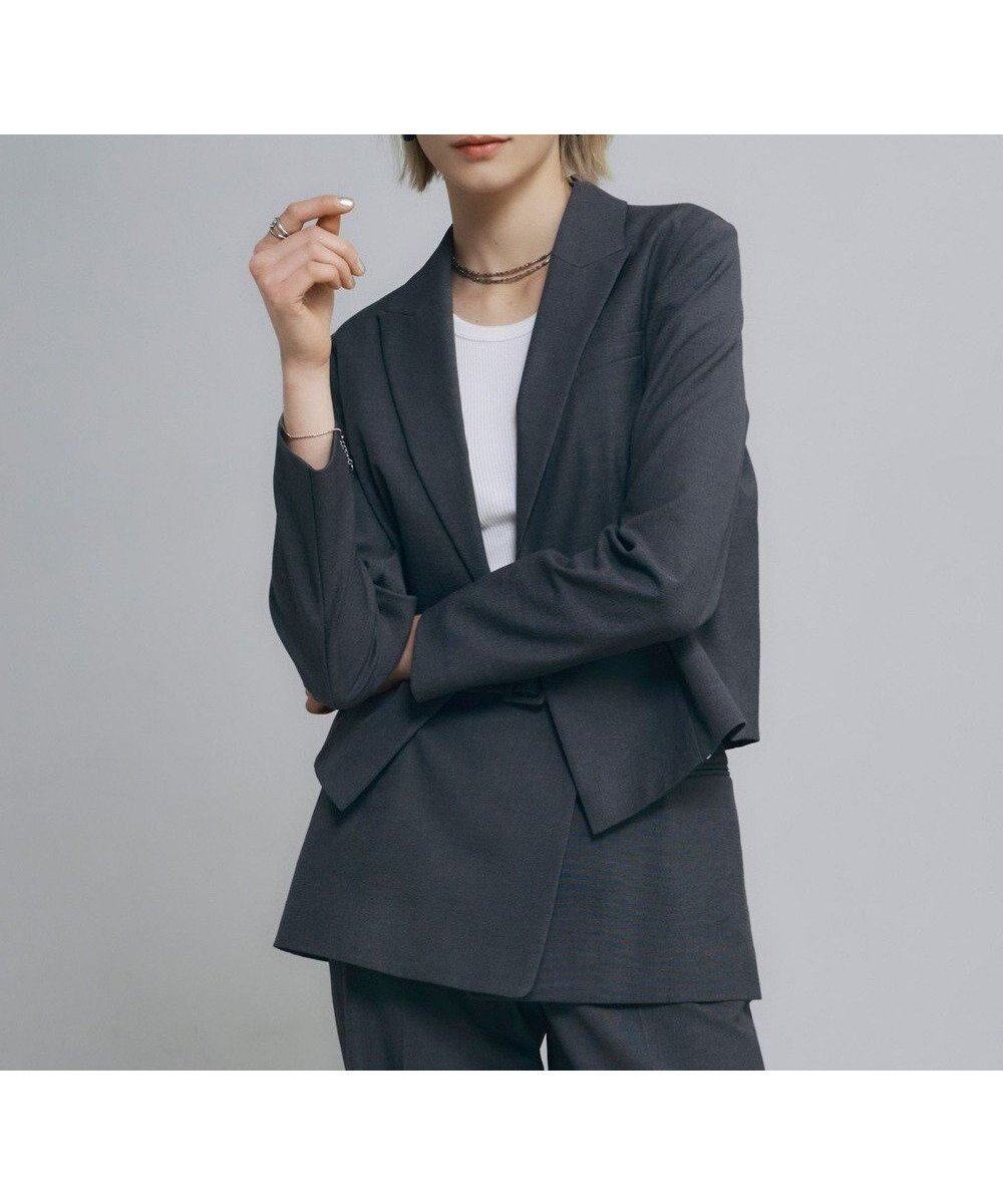 【アイシービー/iCB】の【接触冷感・UVケア・撥水・洗える】LooseWeave クロップドジャケット インテリア・キッズ・メンズ・レディースファッション・服の通販 founy(ファニー) 　ファッション　Fashion　レディースファッション　Fashion for Women　アウター　Coat / Outerwear Collection　レディースジャケット・軽アウター　Jackets　テーラードジャケット / 通勤・きれいめスタイル　Tailored Jackets & Blazers　春　Spring　洗える　Machine Washable　クロップド　Cropped, Short Length　ショート　Short, Short Length　シルク　Silk, 100% Silk　ジャケット　Jacket, Outerwear　ストレッチ　Stretch, Stretchy Fabric　トレンド　Trend, Trending Now　バランス　Balance, Style Balance　S/S・春夏　SS, Spring/Summer, Warm Season　夏　Summer　エレガント 上品　Elegant　2025年　2025　2025春夏・S/S　Spring/Summer 2025 SS25　チャコール系|ID: prp329100004844742 ipo3291000000035725745