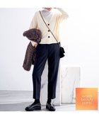 【アンフィーロ 自由区/UNFILO】のウォームテーパードパンツ 人気、トレンドファッション・服の通販 founy(ファニー) ファッション Fashion レディースファッション Fashion for Women パンツ Pants & Trousers 軽量 Lightweight, Ultra Light ストレッチ Stretch, Stretchy Fabric センター Center, Center Line ダブル Double, Double-Breasted A/W・秋冬 Autumn/Winter 今冬 This Winter thumbnail ネイビー|ID: prp329100004844771 ipo3291000000035322571