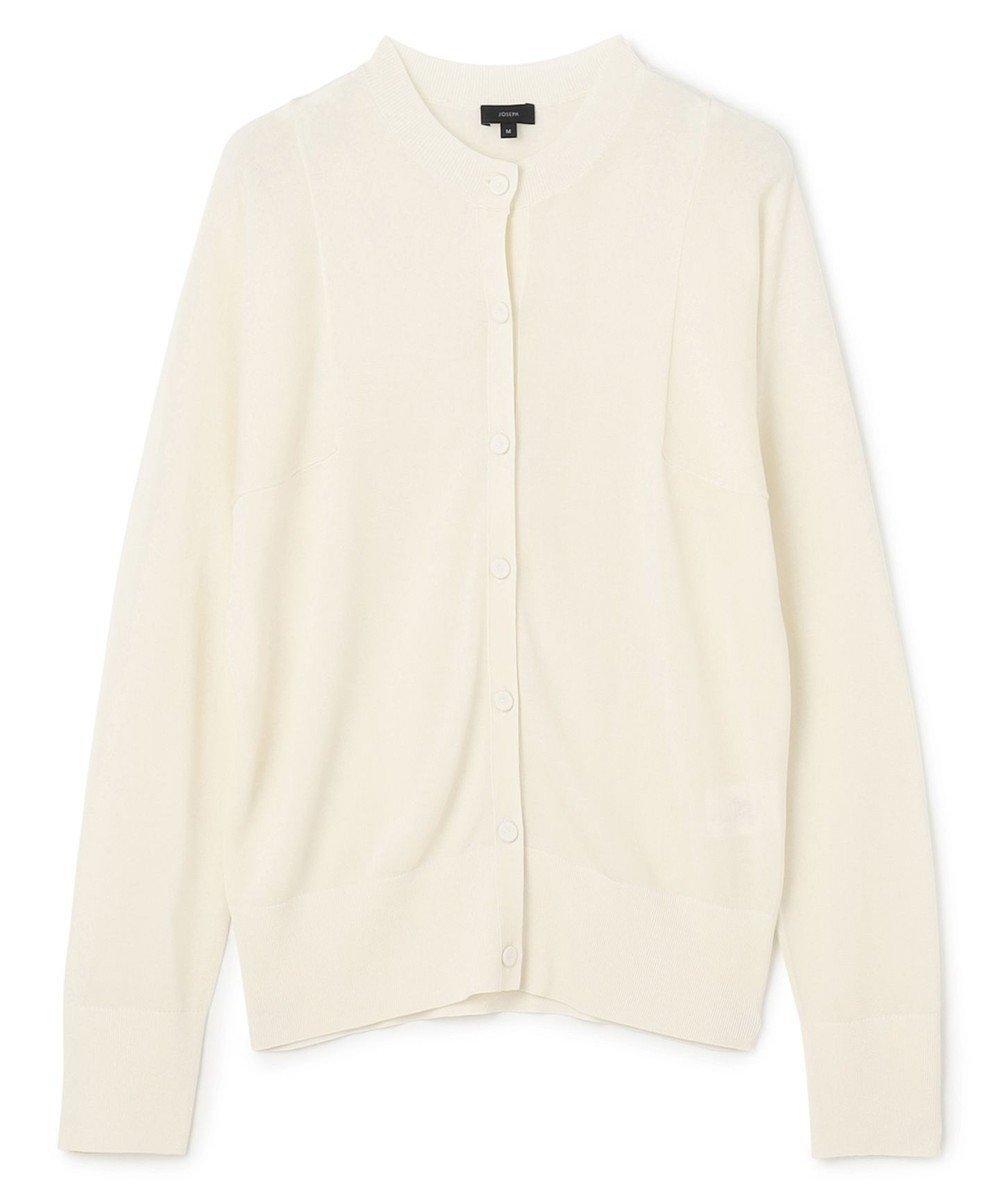 【ジョゼフ/JOSEPH】のテンセルビスコース カーディガン インテリア・キッズ・メンズ・レディースファッション・服の通販 founy(ファニー) ファッション Fashion レディースファッション Fashion for Women トップス・カットソー Cut & Sew Tops カーディガン・羽織り Layered Style Cardigans アウトレット Outlet / Clearance カーディガン Cardigan, Knitwear スクエア Square, Square Shape スペシャル Special, Limited Edition 切替 Switching, Contrast Panel 夏 Summer 春 Spring S/S・春夏 SS, Spring/Summer, Warm Season Ivory|ID: prp329100004844773 ipo3291000000035665492