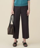 【自由区/JIYU-KU】のコットンサテンクロップド丈ワイドストレート パンツ [新色]ダークブラウン系|ID: prp329100004844776 ipo3291000000035710415