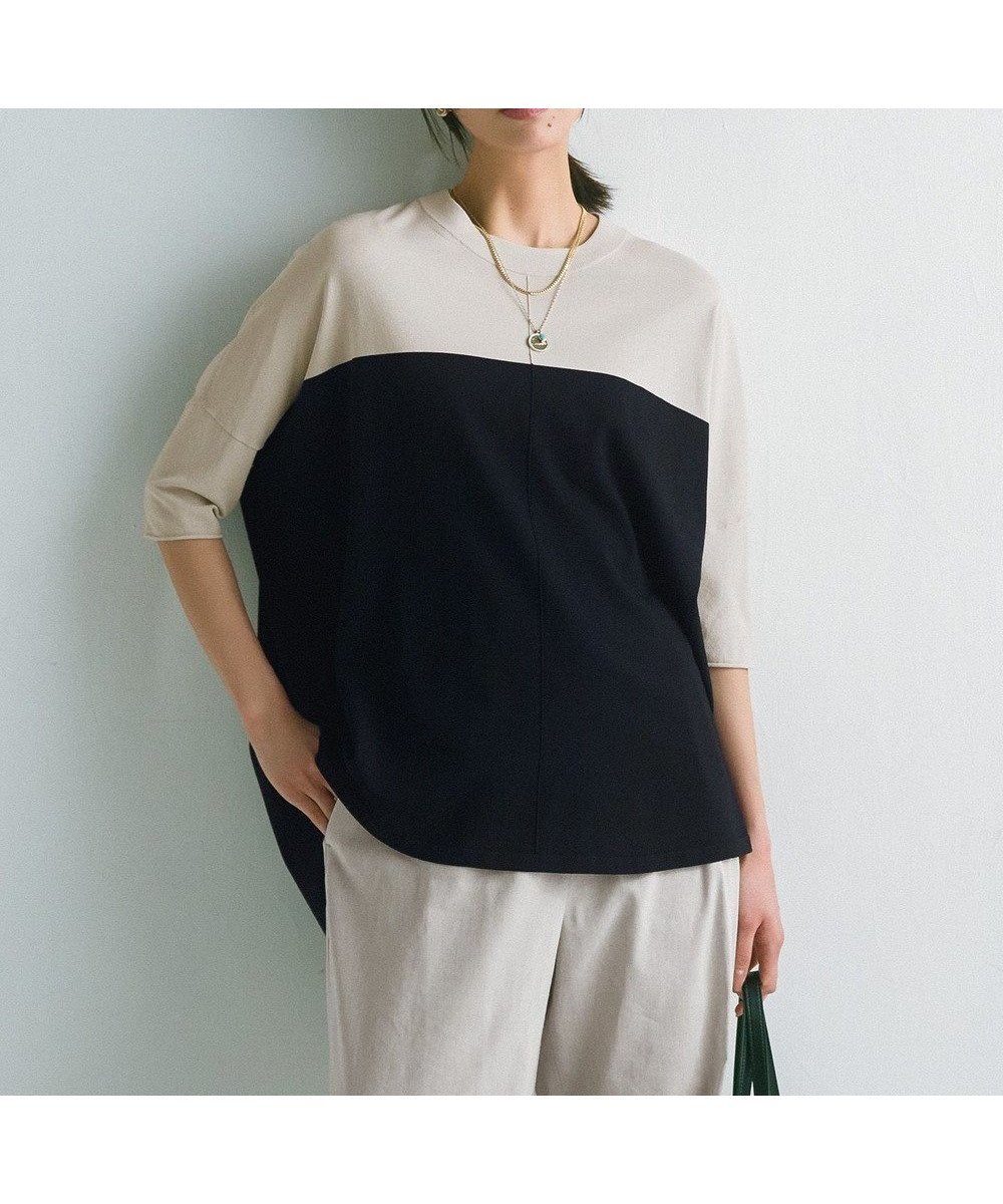 【アイシービー/iCB】の【人気のため新色追加・接触冷感・UVカット・洗える】 VIS/NYハイゲージ プルオーバー インテリア・キッズ・メンズ・レディースファッション・服の通販 founy(ファニー) 　ファッション　Fashion　レディースファッション　Fashion for Women　トップス・カットソー　Cut & Sew Tops　ニット　Knit Tops & Sweaters　カジュアルプルオーバー・ニットトップス　Pullovers & Knit Tops / Casual Pullovers　春　Spring　洗える　Machine Washable　コンパクト　Compact, Small Size　ストレッチ　Stretch, Stretchy Fabric　セーター　Sweater, Knitwear　人気　Popular, Best Seller　半袖　Short Sleeve, Half Sleeve　ラウンド　Round, Round Neck　ワイド　Wide, Wide Fit　S/S・春夏　SS, Spring/Summer, Warm Season　夏　Summer　エレガント 上品　Elegant　2025年　2025　2025春夏・S/S　Spring/Summer 2025 SS25　トープ×ブラック系|ID: prp329100004844778 ipo3291000000035959495