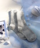 【ティアクラッセ/Tiaclasse】のアンゴラ混ウールソックス グレー|ID: prp329100004844789 ipo3291000000035667663