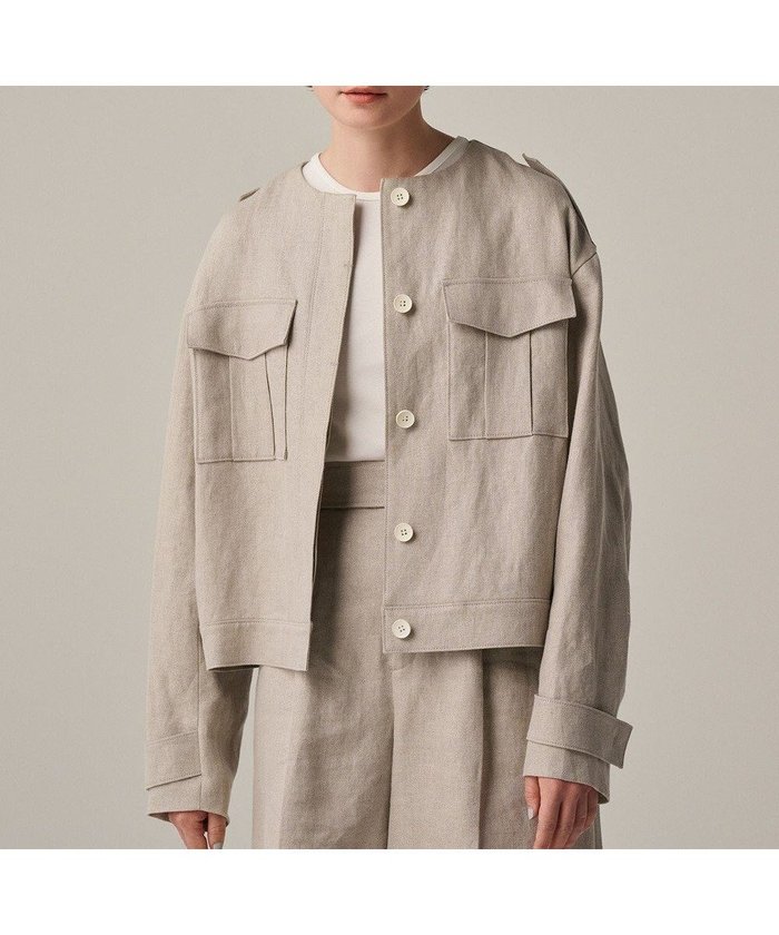 【アンクレイヴ/uncrave】のヘリンボーン リネン ブルゾン(uncrave WHITE) インテリア・キッズ・メンズ・レディースファッション・服の通販 founy(ファニー) https://founy.com/ ファッション Fashion レディースファッション Fashion for Women アウター Coat / Outerwear Collection レディースジャケット・軽アウター Jackets ブルゾンジャケット・スポーティアウター Blouson Jackets 春 Spring コンパクト Compact, Small Size ショート Short, Short Length ジャケット Jacket, Outerwear セットアップ Set-Up, Coordinated Outfit タンブラー Tumbler, Travel Mug フランス France, French ブルゾン Blouson, Bomber Jacket ポケット Pocket, Pocket Detail リネン Linen, Linen Fabric ワイド Wide, Wide Fit S/S・春夏 SS, Spring/Summer, Warm Season 夏 Summer |ID: prp329100004844803 ipo3291000000035929338