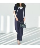 【23区/NIJYUSANKU】の【洗える】コットンエンブロイダリー オールインワン 人気、トレンドファッション・服の通販 founy(ファニー) ファッション Fashion レディースファッション Fashion for Women ワンピース Dresses オールインワン・ワンピース Dresses and Jumpsuits サロペット&オールインワン Dungarees & Jumpsuit Styles 春 Spring 洗える Machine Washable キャミソール Camisole, Spaghetti Strap Top コンパクト Compact, Small Size サロペット Overalls, Salopette スカラップ Scallop, Scalloped Edge ストライプ Stripe, Striped Pattern 透かし Cut-Out, Lacework ダウン Down, Puffer トリミング Trimming, Decorative Edge ボトム Bottoms, Lower Wear レース Lace, Lace Fabric S/S・春夏 SS, Spring/Summer, Warm Season 夏 Summer エレガント 上品 Elegant 2025年 2025 2025春夏・S/S Spring/Summer 2025 SS25 thumbnail ネイビー系|ID: prp329100004844808 ipo3291000000035323625