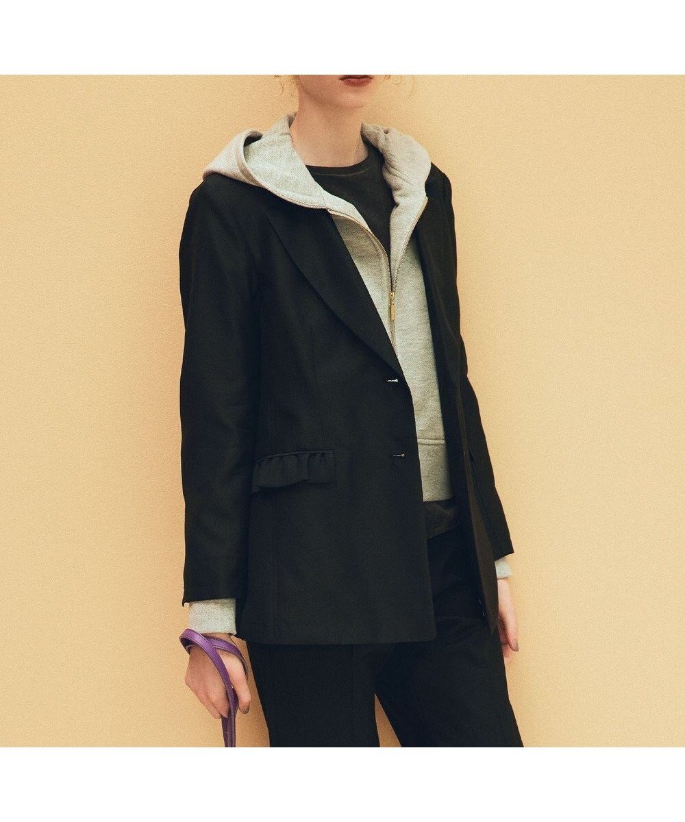 【組曲/KUMIKYOKU】のフリルディテールシアー ジャケット 人気、トレンドファッション・服の通販 founy(ファニー) ファッション Fashion レディースファッション Fashion for Women アウター Coat / Outerwear Collection レディースジャケット・軽アウター Jackets テーラードジャケット / 通勤・きれいめスタイル Tailored Jackets & Blazers インナー Innerwear 秋 Autumn 切替 Switching, Contrast Panel シアー Sheer, See-Through シルク Silk, 100% Silk ジャケット Jacket, Outerwear トレンド Trend, Trending Now フェミニン Feminine, Girly フリル Frill, Ruffle フレア Flare, Flared ペプラム Peplum, Flared Hem ポケット Pocket, Pocket Detail A/W・秋冬 Autumn/Winter 夏 Summer other-1|ID: prp329100004844815 ipo3291000000036083402