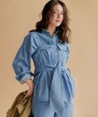 【23区/NIJYUSANKU】の【洗える】ライトダンガリー ビスチェ 人気、トレンドファッション・服の通販 founy(ファニー) ファッション Fashion レディースファッション Fashion for Women トップス・カットソー Cut & Sew Tops シャツ・ブラウス・オフィスカジュアル Elegant Blouses & Button-Ups ビスチェ Bustiers & Corset Tops / Layered Bustier Style インディゴ Indigo Denim 春 Spring 洗える Machine Washable カットソー Cut and Sewn Top クロップド Cropped, Short Length スリーブ Sleeve, Long Sleeve / Short Sleeve セットアップ Set-Up, Coordinated Outfit ツイル Twist, Twisted Detail デニム Denim, Jeans Material ビスチェ Bustier, Corset Top フォルム Silhouette, Form フレア Flare, Flared リボン Ribbon, Bow ワイド Wide, Wide Fit S/S・春夏 SS, Spring/Summer, Warm Season 夏 Summer 2025年 2025 2025春夏・S/S Spring/Summer 2025 SS25 thumbnail ライトインディゴ|ID: prp329100004844827 ipo3291000000035324037