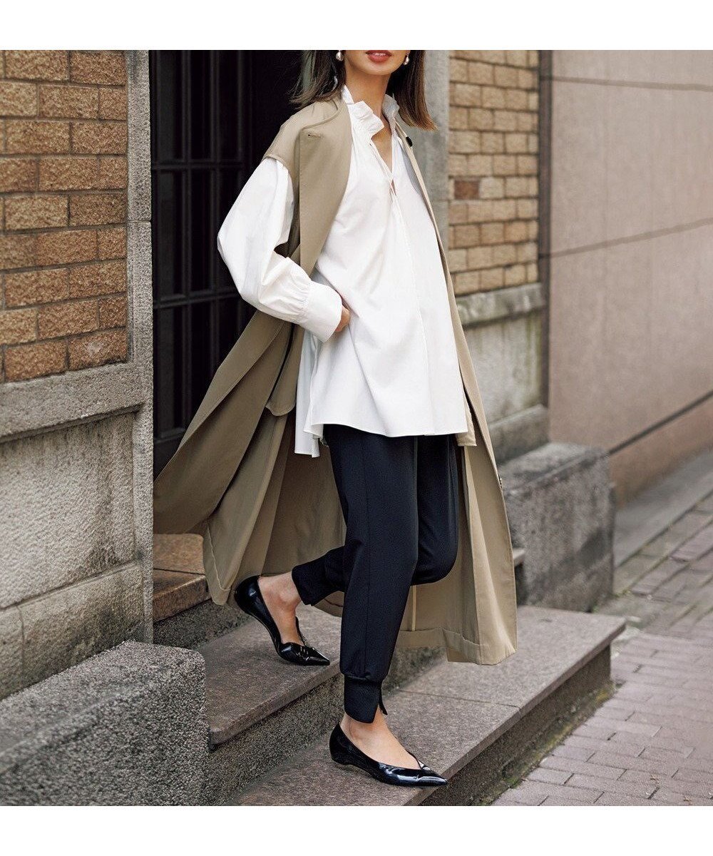 【アンフィーロ 自由区/UNFILO】のスリーブレスコート 人気、トレンドファッション・服の通販 founy(ファニー) 　ファッション　Fashion　レディースファッション　Fashion for Women　アウター　Coat / Outerwear Collection　コート・ロングコート・ピーコート　Long Coats, Peacoats & More　レディースジャケット・軽アウター　Jackets　おすすめ　Recommended / Our Picks　ウォッシャブル　Machine Washable　ジャケット　Jacket, Outerwear　ツイル　Twist, Twisted Detail　ドレス　Dress, One-Piece　ノースリーブ　Sleeveless, No-Sleeve　エレガント 上品　Elegant　秋　Autumn　A/W・秋冬　Autumn/Winter　 other-1|ID: prp329100004844840 ipo3291000000035324253