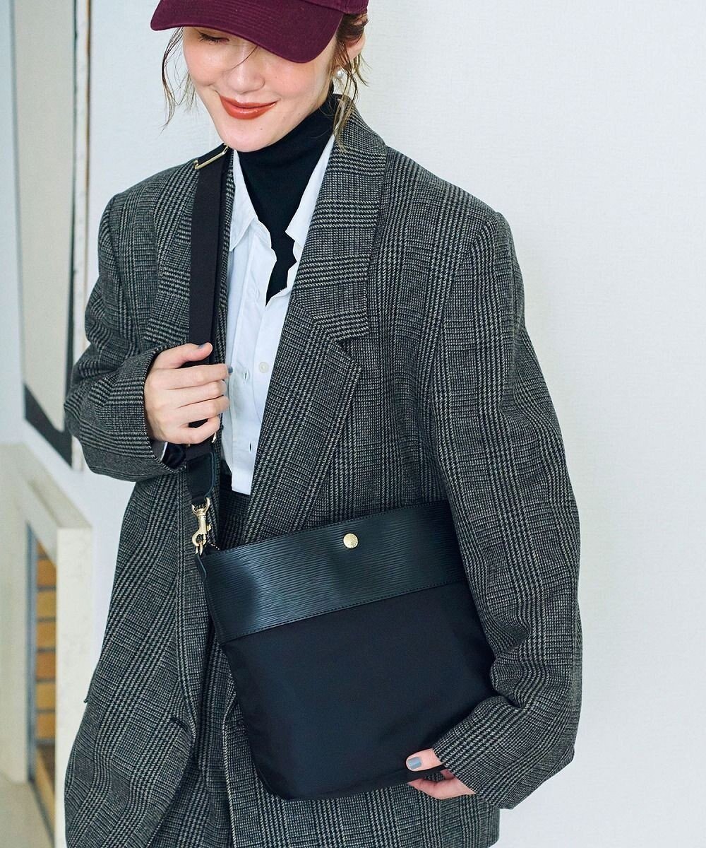 【トプカピ/TOPKAPI】の【Breath TOPKAPI】RIPPLE リプル ナイロン コンビ ベルト デザイン ショルダー バッグ インテリア・キッズ・メンズ・レディースファッション・服の通販 founy(ファニー) 　ファッション　Fashion　レディースファッション　Fashion for Women　バッグ　Bags　ベルト&ウエストマーク　Belts & Waist Accessories　クール　Cool, Chic　コンビ　Combo, Combination Style　軽量　Lightweight, Ultra Light　ショルダー　Shoulder, Shoulder Strap　スタイリッシュ　Stylish, Fashionable　スマート　Smart, Elegant　人気　Popular, Best Seller　ポケット　Pocket, Pocket Detail　旅行　Travel　ブラック|ID: prp329100004844854 ipo3291000000036250509