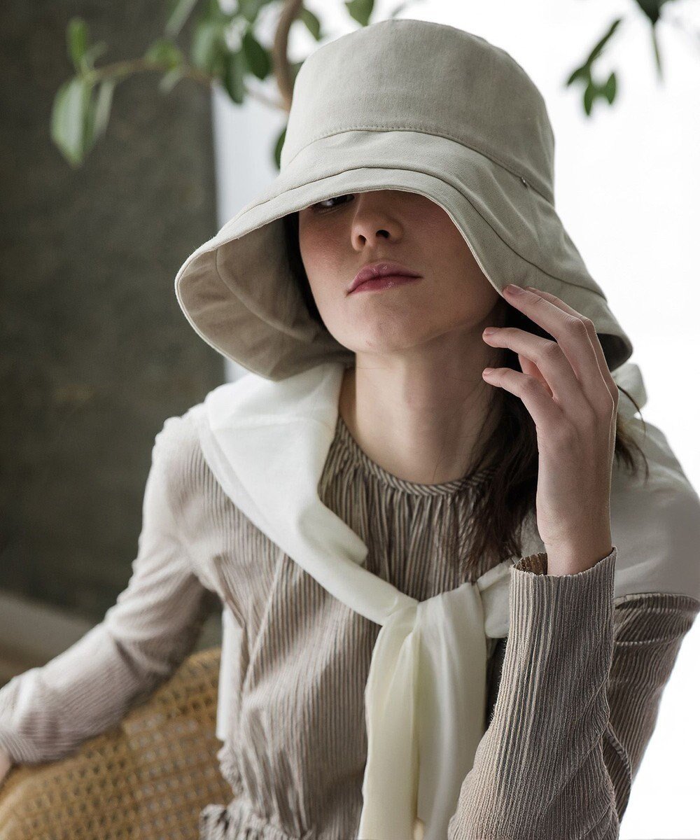 【ムーンバット/MOONBAT】の【一級遮光/UVカット】UVラフィネハット(つばの広さノーマル)速乾/接触冷感/手洗いOK/サイズ調整可能/抗菌防臭加工 インテリア・キッズ・メンズ・レディースファッション・服の通販 founy(ファニー) 　ファッション　Fashion　レディースファッション　Fashion for Women　キャップ&ハット　Hats & Caps　コンパクト　Compact, Small Size　抗菌　Antibacterial, Bacteria-Resistant　タオル　Towel, Bath Towel　帽子　Hat, Headwear　日傘　Parasol, UV Umbrella　ワイヤー　Wire, Wired Bra　夏　Summer　オフホワイト|ID: prp329100004844885 ipo3291000000035519944