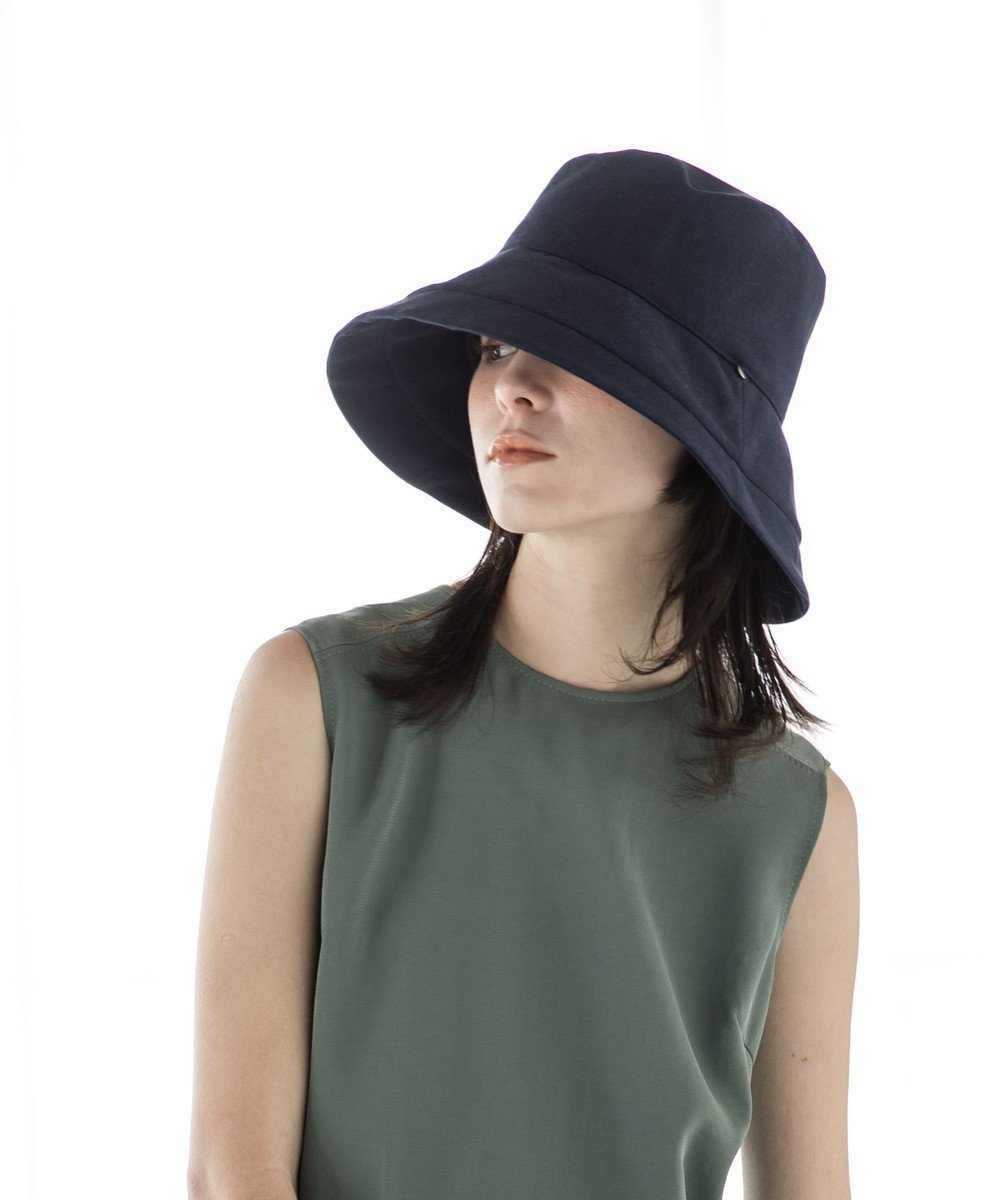 【ムーンバット/MOONBAT】の【一級遮光/UVカット】UVラフィネハット(つばの広さノーマル)速乾/接触冷感/手洗いOK/サイズ調整可能/抗菌防臭加工 インテリア・キッズ・メンズ・レディースファッション・服の通販 founy(ファニー) 　ファッション　Fashion　レディースファッション　Fashion for Women　キャップ&ハット　Hats & Caps　コンパクト　Compact, Small Size　抗菌　Antibacterial, Bacteria-Resistant　タオル　Towel, Bath Towel　帽子　Hat, Headwear　日傘　Parasol, UV Umbrella　ワイヤー　Wire, Wired Bra　夏　Summer　ネイビーブルー|ID: prp329100004844885 ipo3291000000035519949