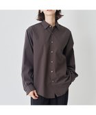 【アンフィーロ/UNFILO / MEN】の【男女兼用】コンフォート レギュラーカラーシャツ 24年秋冬商品 ブラウン|ID: prp329100004844903 ipo3291000000035987611