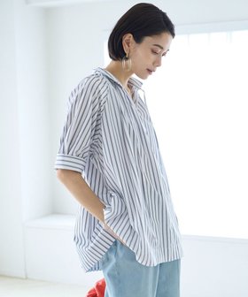【アンフィーロ 自由区/UNFILO】 2WAYギャザーブラウス人気、トレンドファッション・服の通販 founy(ファニー) ファッション Fashion レディースファッション Fashion for Women トップス・カットソー Cut & Sew Tops シャツ・ブラウス・オフィスカジュアル Elegant Blouses & Button-Ups 春 Spring ギャザー Gathered, Ruffled 吸水 Absorbent, Quick-Dry スキッパー Skipper, Open Collar スリーブ Sleeve, Long Sleeve / Short Sleeve ドレープ Drape, Draping Fabric S/S・春夏 SS, Spring/Summer, Warm Season 夏 Summer |ID:prp329100004844905