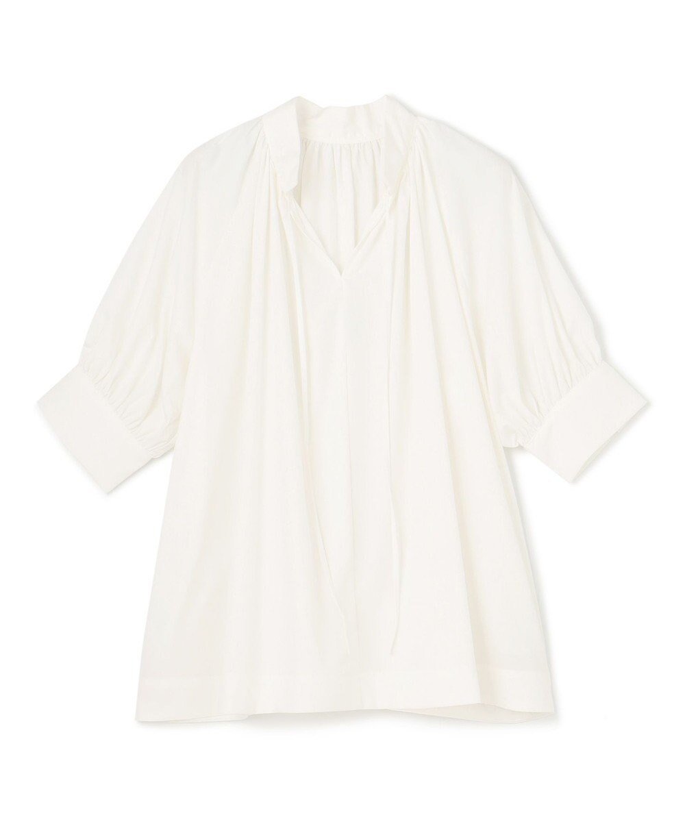 【アンフィーロ 自由区/UNFILO】の2WAYギャザーブラウス インテリア・キッズ・メンズ・レディースファッション・服の通販 founy(ファニー) ファッション Fashion レディースファッション Fashion for Women トップス・カットソー Cut & Sew Tops シャツ・ブラウス・オフィスカジュアル Elegant Blouses & Button-Ups 春 Spring ギャザー Gathered, Ruffled 吸水 Absorbent, Quick-Dry スキッパー Skipper, Open Collar スリーブ Sleeve, Long Sleeve / Short Sleeve ドレープ Drape, Draping Fabric S/S・春夏 SS, Spring/Summer, Warm Season 夏 Summer オフ|ID: prp329100004844905 ipo3291000000035326486