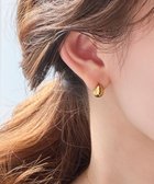 【フィービィー/phoebe】の【金属アレルギー対応】プックリハーフフープミニピアス ゴールド/サージカルステンレス ゴールド|ID: prp329100004844928 ipo3291000000035916216