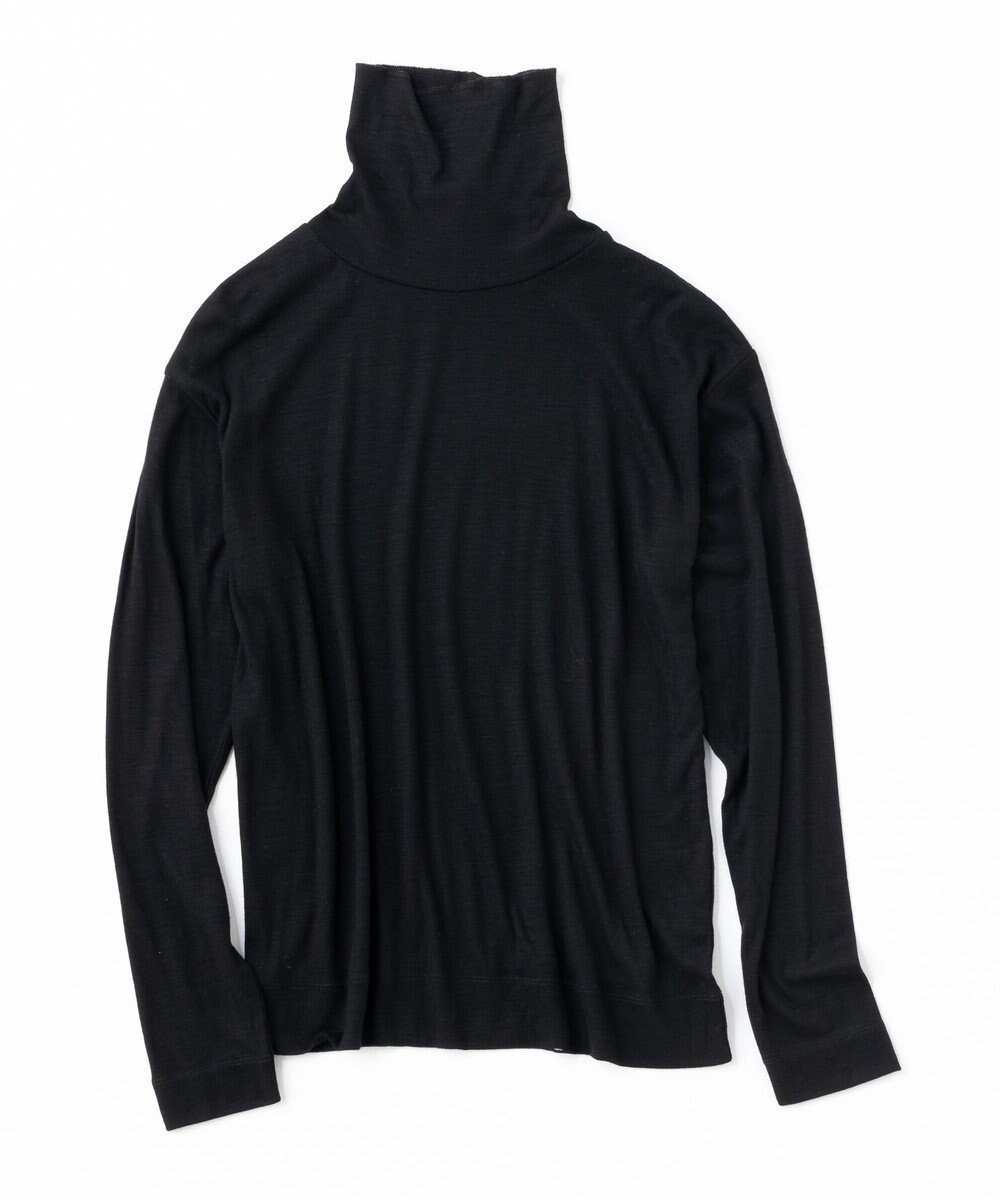 【アンフィーロ 自由区/UNFILO】のウールレーヨン タートル インテリア・キッズ・メンズ・レディースファッション・服の通販 founy(ファニー) 　ファッション　Fashion　レディースファッション　Fashion for Women　トップス・カットソー　Cut & Sew Tops　シャツ・ブラウス・オフィスカジュアル　Elegant Blouses & Button-Ups　ロングTシャツ・Tシャツ　Longline T-Shirts & Tees　カットソー・ベーシックTシャツ　Cut-and-Sewn Tops / Stretch Tees & Basics　おすすめ　Recommended / Our Picks　インナー　Innerwear　ウォッシャブル　Machine Washable　カットソー　Cut and Sewn Top　シアー　Sheer, See-Through　ストレッチ　Stretch, Stretchy Fabric　タートル　Turtleneck, Turtle Collar　タートルネック　Turtleneck, High Neck　バランス　Balance, Style Balance　洗える　Machine Washable　A/W・秋冬　Autumn/Winter　羽織　Haori, Light Jacket　ブラック|ID: prp329100004844936 ipo3291000000035326983