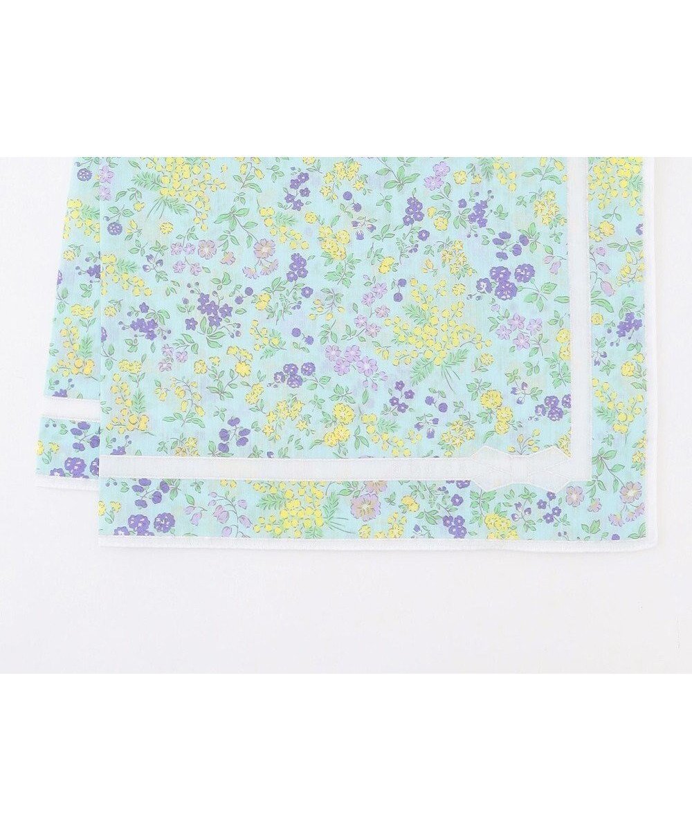 【トッカ/TOCCA】のDANCING MIMOSA HANDKERCHIEF ハンカチ インテリア・キッズ・メンズ・レディースファッション・服の通販 founy(ファニー) 　ファッション　Fashion　レディースファッション　Fashion for Women　ミニ財布・二つ折り財布　Wallets & Card Cases　シンプル　Simple, Minimal　タオル　Towel, Bath Towel　ハンカチ　Handkerchief, Hanky　ハンド　Hand, Handmade　リボン　Ribbon, Bow　財布　Wallet, Purse　スカイブルー系|ID: prp329100004844949 ipo3291000000035327286