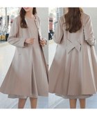 【ティアクラッセ/Tiaclasse】の【ウール混】ノーカラーバックリボンウールコート ピンク|ID: prp329100004844992 ipo3291000000035520028