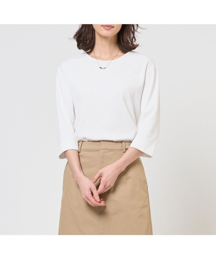 【ジェイ プレス/J.PRESS】の針抜きフライス クルーネック カットソー インテリア・キッズ・メンズ・レディースファッション・服の通販 founy(ファニー) https://founy.com/ ファッション Fashion レディースファッション Fashion for Women トップス・カットソー Cut & Sew Tops シャツ・ブラウス・オフィスカジュアル Elegant Blouses & Button-Ups ロングTシャツ・Tシャツ Longline T-Shirts & Tees カットソー・ベーシックTシャツ Cut-and-Sewn Tops / Stretch Tees & Basics インナー Innerwear 春 Spring カットソー Cut and Sewn Top カーディガン Cardigan, Knitwear ジャケット Jacket, Outerwear デコルテ Décolleté, Neckline S/S・春夏 SS, Spring/Summer, Warm Season 夏 Summer エレガント 上品 Elegant |ID: prp329100004845011 ipo3291000000035329901