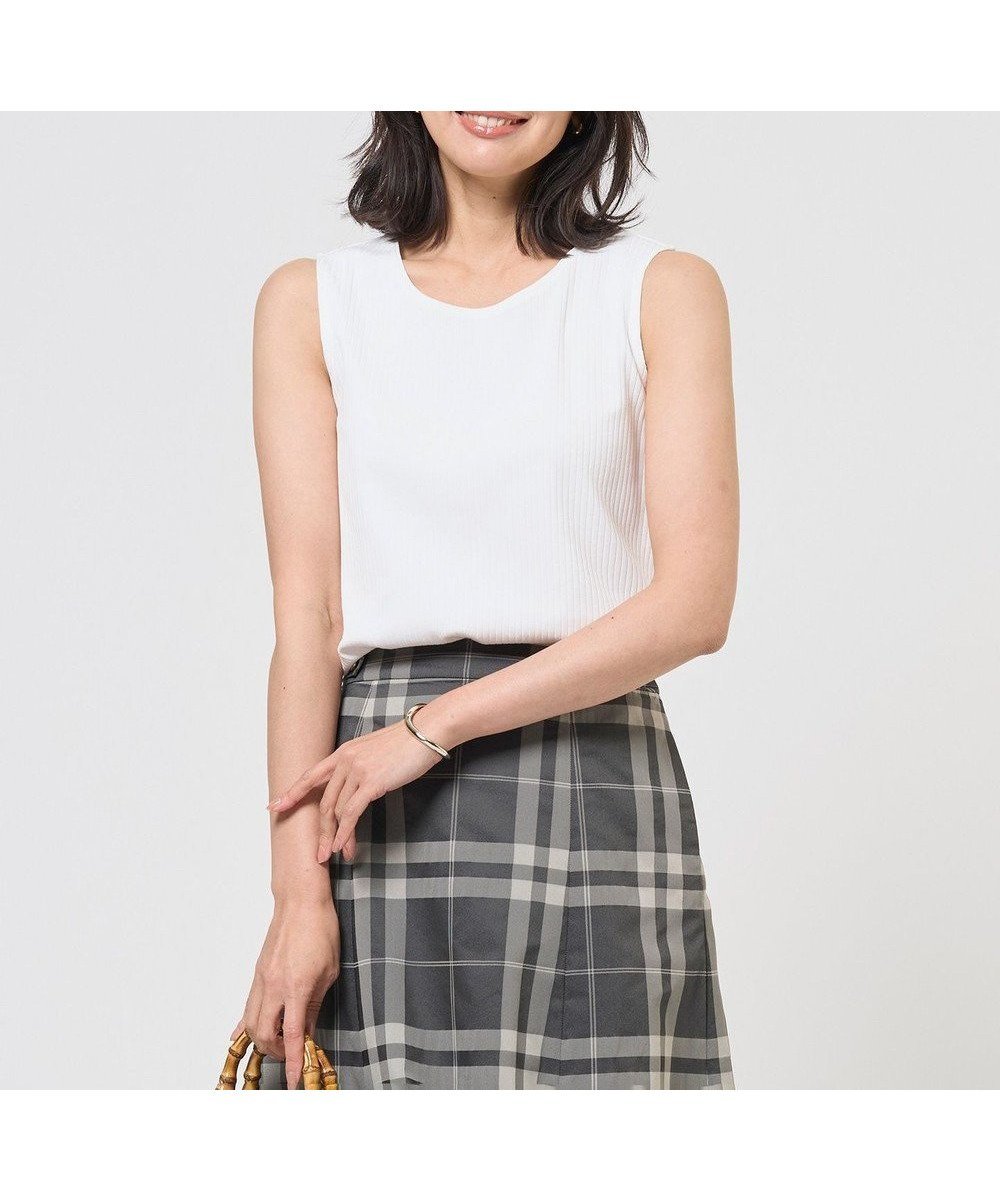 【ジェイ プレス/J.PRESS】の針抜きフライス ノースリーブ カットソー 人気、トレンドファッション・服の通販 founy(ファニー) 　ファッション　Fashion　レディースファッション　Fashion for Women　トップス・カットソー　Cut & Sew Tops　キャミソール&ノースリーブ　Camisoles & Sleeveless Tops　シャツ・ブラウス・オフィスカジュアル　Elegant Blouses & Button-Ups　ロングTシャツ・Tシャツ　Longline T-Shirts & Tees　カットソー・ベーシックTシャツ　Cut-and-Sewn Tops / Stretch Tees & Basics　インナー　Innerwear　春　Spring　カットソー　Cut and Sewn Top　カーディガン　Cardigan, Knitwear　シアー　Sheer, See-Through　ジャケット　Jacket, Outerwear　トレンド　Trend, Trending Now　ノースリーブ　Sleeveless, No-Sleeve　S/S・春夏　SS, Spring/Summer, Warm Season　おすすめ　Recommended / Our Picks　夏　Summer　エレガント 上品　Elegant　 other-1|ID: prp329100004845012 ipo3291000000035520082