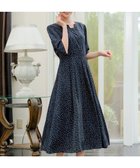 【ティアクラッセ/Tiaclasse】の【洗える】変形ドット柄ワンピース ネイビー|ID: prp329100004845098 ipo3291000000035763287