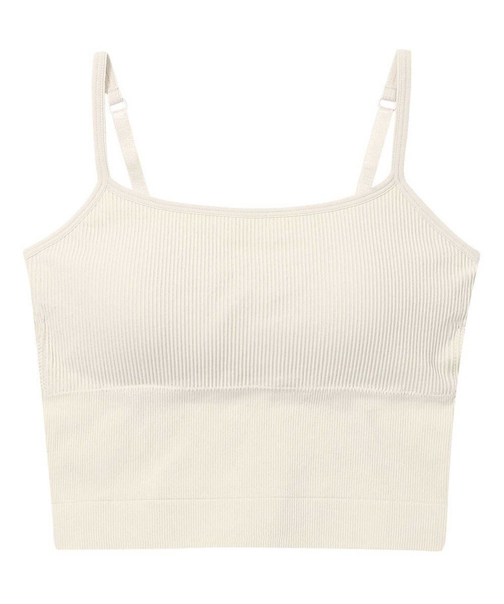 【アンフィ/AMPHI】のブラトップ 立体的なバストシルエット 脇すっきり クロップド丈 【L∞Ping ルーピング】 ブラキャミソール JSF102 アンフィ/ワコール インテリア・キッズ・メンズ・レディースファッション・服の通販 founy(ファニー) 　ファッション　Fashion　レディースファッション　Fashion for Women　トップス・カットソー　Cut & Sew Tops　ニット　Knit Tops & Sweaters　キャミソール&ノースリーブ　Camisoles & Sleeveless Tops　アンダー　Underwear Essentials　インナー　Innerwear　キャミソール　Camisole, Spaghetti Strap Top　クロップド　Cropped, Short Length　トレンド　Trend, Trending Now　定番　Standard, Basic Item　ワイヤー　Wire, Wired Bra　A/W・秋冬　Autumn/Winter　S/S・春夏　SS, Spring/Summer, Warm Season　夏　Summer　アイボリー|ID: prp329100004845118 ipo3291000000036299586