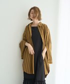 【イェッカ ヴェッカ/YECCA VECCA】の2way袖デザインロングシャツ 人気、トレンドファッション・服の通販 founy(ファニー) ファッション Fashion レディースファッション Fashion for Women トップス・カットソー Cut & Sew Tops シャツ・ブラウス・オフィスカジュアル Elegant Blouses & Button-Ups アシンメトリー Asymmetrical Style ポケット Pocket, Pocket Detail ロング Long, Long-Length 切替 Switching, Contrast Panel A/W・秋冬 Autumn/Winter thumbnail Stripe Camel|ID: prp329100004845124 ipo3291000000035569567