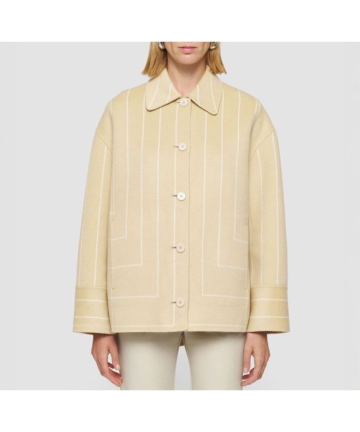 【ジョゼフ/JOSEPH】のジオメトリック ダブルフェイス ウールコート インテリア・キッズ・メンズ・レディースファッション・服の通販 founy(ファニー) https://founy.com/ ファッション Fashion レディースファッション Fashion for Women アウター Coat / Outerwear Collection コート・ロングコート・ピーコート Long Coats, Peacoats & More レディースジャケット・軽アウター Jackets シルク Silk, 100% Silk ジャケット Jacket, Outerwear ダブル Double, Double-Breasted ドロップ Drop Shoulder, Dropped Style フィット Fit, Slim Fit フェイス Face, Facial Design ラグジュアリー Luxury, Elegant リラックス Relax, Relaxed Fit エレガント 上品 Elegant A/W・秋冬 Autumn/Winter |ID: prp329100004845136 ipo3291000000035330637