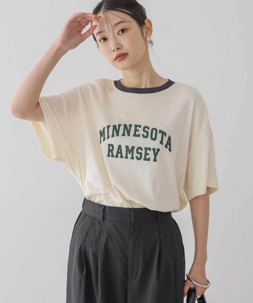 【アメリカンホリック/AMERICAN HOLIC】のロゴ入りヴィンテージ半袖プルオーバー 人気、トレンドファッション・服の通販 founy(ファニー) 　ファッション　Fashion　レディースファッション　Fashion for Women　トップス・カットソー　Cut & Sew Tops　シャツ・ブラウス・オフィスカジュアル　Elegant Blouses & Button-Ups　ロングTシャツ・Tシャツ　Longline T-Shirts & Tees　カジュアルプルオーバー・ニットトップス　Pullovers & Knit Tops / Casual Pullovers　カットソー・ベーシックTシャツ　Cut-and-Sewn Tops / Stretch Tees & Basics　おすすめ　Recommended / Our Picks　カットソー　Cut and Sewn Top　デニム　Denim, Jeans Material　ネップ　Nepp, Slub Yarn　プリント　Print, Printed Pattern　ポケット　Pocket, Pocket Detail　ヴィンテージ　Vintage Style　半袖　Short Sleeve, Half Sleeve　夏　Summer　春　Spring　S/S・春夏　SS, Spring/Summer, Warm Season　 other-1|ID: prp329100004845179 ipo3291000000036154425