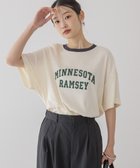 【アメリカンホリック/AMERICAN HOLIC】のロゴ入りヴィンテージ半袖プルオーバー 人気、トレンドファッション・服の通販 founy(ファニー) ファッション Fashion レディースファッション Fashion for Women トップス・カットソー Cut & Sew Tops シャツ・ブラウス・オフィスカジュアル Elegant Blouses & Button-Ups ロングTシャツ・Tシャツ Longline T-Shirts & Tees カジュアルプルオーバー・ニットトップス Pullovers & Knit Tops / Casual Pullovers カットソー・ベーシックTシャツ Cut-and-Sewn Tops / Stretch Tees & Basics おすすめ Recommended / Our Picks カットソー Cut and Sewn Top デニム Denim, Jeans Material ネップ Nepp, Slub Yarn プリント Print, Printed Pattern ポケット Pocket, Pocket Detail ヴィンテージ Vintage Style 半袖 Short Sleeve, Half Sleeve 夏 Summer 春 Spring S/S・春夏 SS, Spring/Summer, Warm Season thumbnail Ivory|ID: prp329100004845179 ipo3291000000036154429