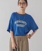 【アメリカンホリック/AMERICAN HOLIC】のロゴ入りヴィンテージ半袖プルオーバー 人気、トレンドファッション・服の通販 founy(ファニー) ファッション Fashion レディースファッション Fashion for Women トップス・カットソー Cut & Sew Tops シャツ・ブラウス・オフィスカジュアル Elegant Blouses & Button-Ups ロングTシャツ・Tシャツ Longline T-Shirts & Tees カジュアルプルオーバー・ニットトップス Pullovers & Knit Tops / Casual Pullovers カットソー・ベーシックTシャツ Cut-and-Sewn Tops / Stretch Tees & Basics おすすめ Recommended / Our Picks カットソー Cut and Sewn Top デニム Denim, Jeans Material ネップ Nepp, Slub Yarn プリント Print, Printed Pattern ポケット Pocket, Pocket Detail ヴィンテージ Vintage Style 半袖 Short Sleeve, Half Sleeve 夏 Summer 春 Spring S/S・春夏 SS, Spring/Summer, Warm Season thumbnail Blue|ID: prp329100004845179 ipo3291000000036154439