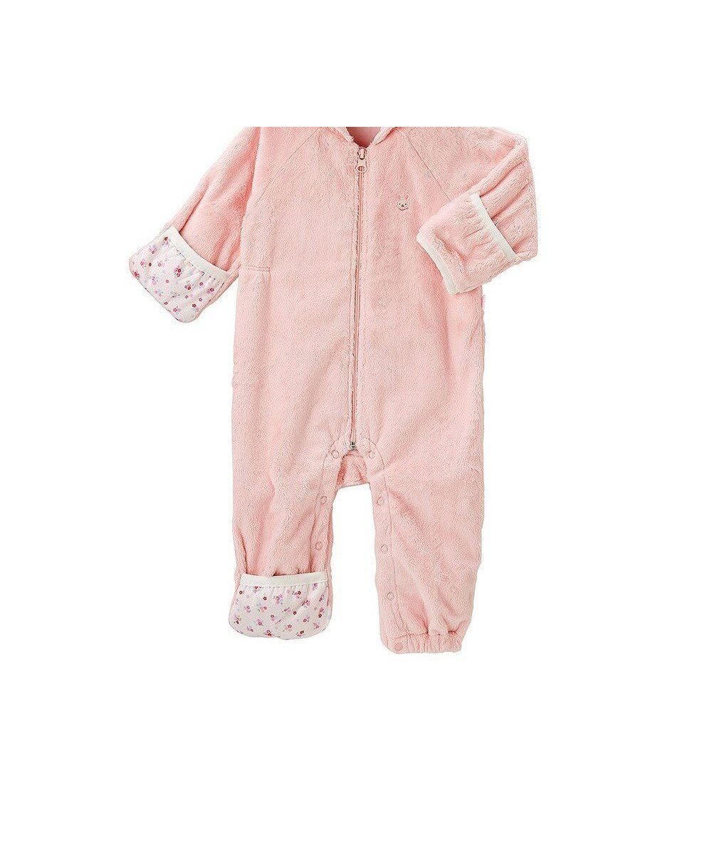 【ミキハウスホットビスケッツ/MIKI HOUSE HOT BISCUITS / KIDS】の【ミキハウス】【60-80cm】 マイクロファー カバーオール インテリア・キッズ・メンズ・レディースファッション・服の通販 founy(ファニー) ファッション Fashion キッズファッション Fashion for Kids なめらか Smooth, Silky Texture ベビー Baby, Babywear モコモコ Fuzzy, Fluffy A/W・秋冬 Autumn/Winter 防寒 Cold Protection, Winter-Ready ピンク|ID: prp329100004845539 ipo3291000000036061948