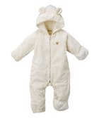 【ミキハウスホットビスケッツ/MIKI HOUSE HOT BISCUITS / KIDS】の【ミキハウス】【60-80cm】 マイクロファー カバーオール 人気、トレンドファッション・服の通販 founy(ファニー) ファッション Fashion キッズファッション Fashion for Kids なめらか Smooth, Silky Texture ベビー Baby, Babywear モコモコ Fuzzy, Fluffy A/W・秋冬 Autumn/Winter 防寒 Cold Protection, Winter-Ready thumbnail 白×黄|ID: prp329100004845539 ipo3291000000036061953