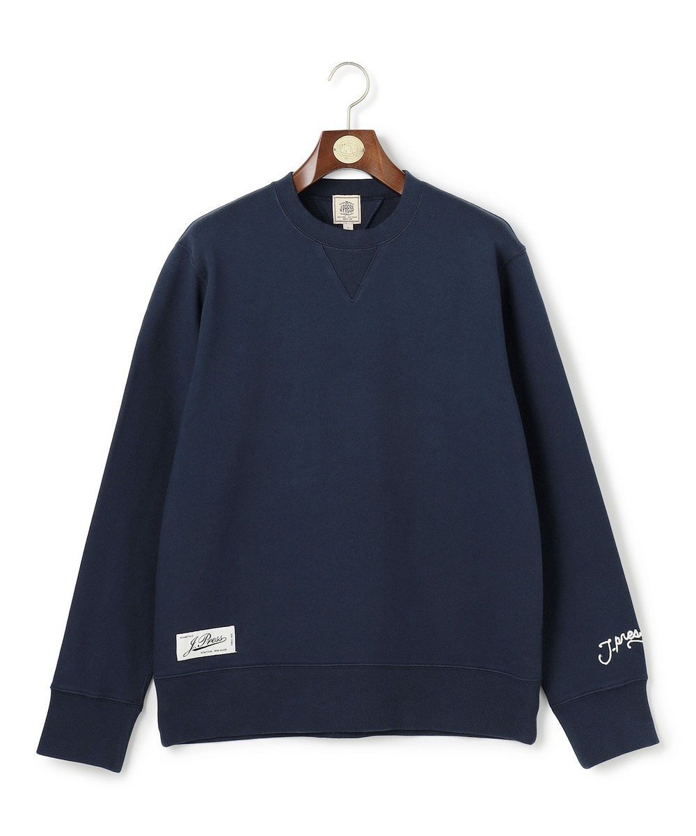 【ジェイ プレス/J.PRESS / MEN】の【NYUZELESS】ヘビーウェイト スウェットシャツ インテリア・キッズ・メンズ・レディースファッション・服の通販 founy(ファニー) 　ファッション　Fashion　メンズファッション　Fashion for Men　トップス・カットソー　Cut & Sew Tops　メンズシャツ　Shirts　ヴィンテージ　Vintage Style　クラシック　Classic, Timeless Style　スウェット / スエット　Sweatshirt, Sweatwear　チェーン　Chain, Chain Strap　フィット　Fit, Slim Fit　A/W・秋冬　Autumn/Winter　ネイビー系|ID: prp329100004845552 ipo3291000000035824905