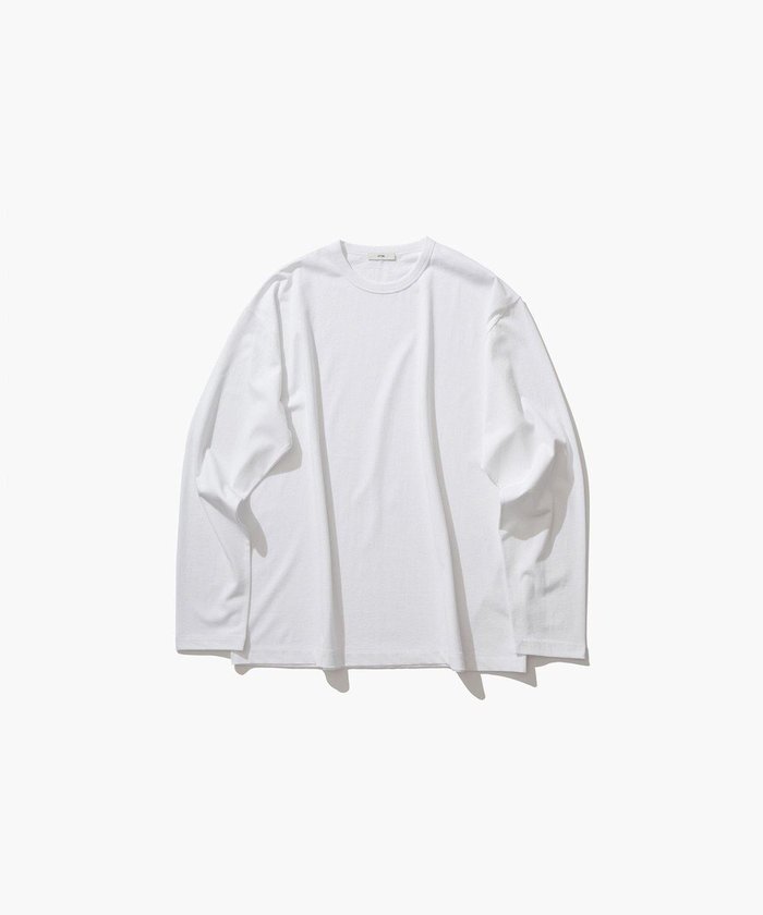 【エイトン/ATON】のDRY COTTON JERSEY ロングスリーブTシャツ - UNISEX インテリア・キッズ・メンズ・レディースファッション・服の通販 founy(ファニー) https://founy.com/ ファッション Fashion レディースファッション Fashion for Women トップス・カットソー Cut & Sew Tops シャツ・ブラウス・オフィスカジュアル Elegant Blouses & Button-Ups ロングTシャツ・Tシャツ Longline T-Shirts & Tees カットソー・ベーシックTシャツ Cut-and-Sewn Tops / Stretch Tees & Basics ユニセックス Unisex, Genderless インナー Innerwear カットソー Cut and Sewn Top ジャケット Jacket, Outerwear スリーブ Sleeve, Long Sleeve / Short Sleeve セーター Sweater, Knitwear モックネック Mock Neck, Short Turtleneck リラックス Relax, Relaxed Fit ロング Long, Long-Length 吸水 Absorbent, Quick-Dry A/W・秋冬 Autumn/Winter 長袖 Long Sleeve, Full Sleeve |ID: prp329100004845596 ipo3291000000036295164