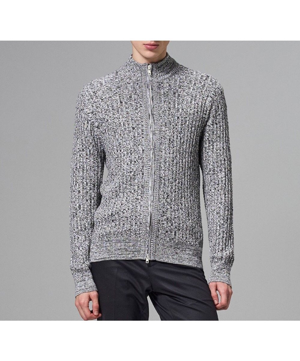【ジョゼフ オム/JOSEPH HOMME / MEN】の【新柄】シルクバルキー ハイネックジップアップニット インテリア・キッズ・メンズ・レディースファッション・服の通販 founy(ファニー) 　ファッション　Fashion　メンズファッション　Fashion for Men　トップス・カットソー　Cut & Sew Tops　ニット・セーター / 定番トップス　Knit Tops & Sweaters　アクリル　Acrylic Material　シルク　Silk, 100% Silk　シンプル　Simple, Minimal　セーター　Sweater, Knitwear　フィット　Fit, Slim Fit　メランジ　Melange, Mixed Yarn　レギュラー　Regular, Standard Fit　エレガント 上品　Elegant　夏　Summer　S/S・春夏　SS, Spring/Summer, Warm Season　A/W・秋冬　Autumn/Winter　ライトグレー系|ID: prp329100004845604 ipo3291000000035338980