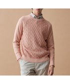 【ジョセフ アブード/JOSEPH ABBOUD / MEN】の【エコ素材和紙使用・日本素材】和紙杢メッシュクルーネック ニット ライトオレンジ系|ID: prp329100004845611 ipo3291000000035722668