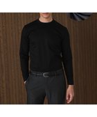 【五大陸/gotairiku / MEN】の仕事で着られる 綿100% 【洗える】カバーネック ドレスTシャツ_ロング ブラック系|ID: prp329100004845629 ipo3291000000035788628